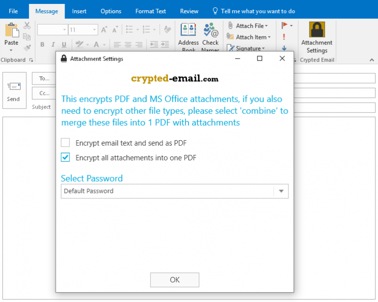 Outlook Anhänge verschlüsseln | encrypted email