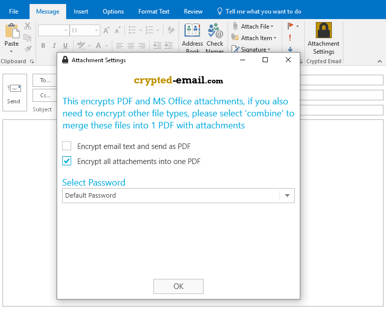 secure email outlook plugin